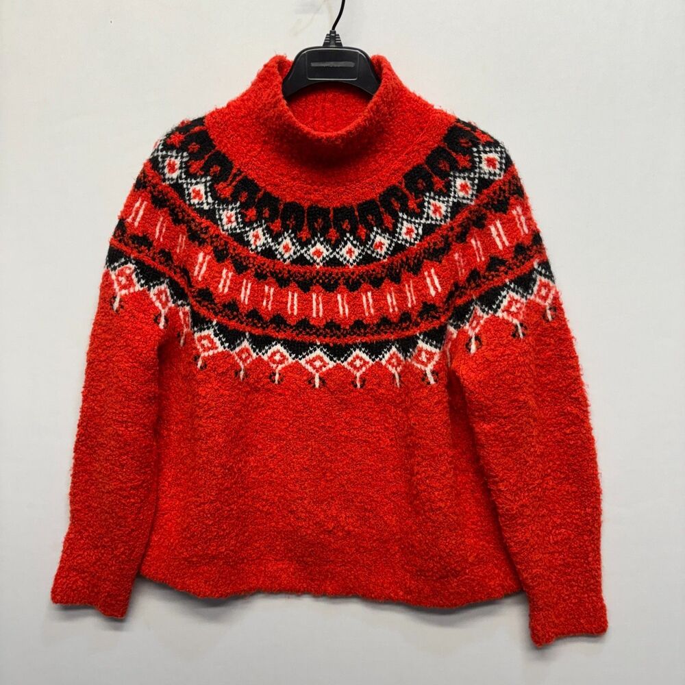 Tuckernuck Women Fair Isle Pullover Sweater Size Large Wool Acrylic D099 -12